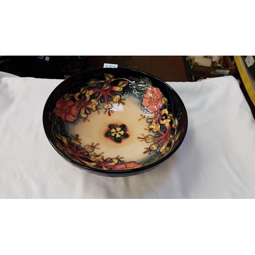 334 - Rachel Bishop for Moorcroft Large Boxed Footed Oberon Bowl Diameter c.26cm (c.10.25”) Height c.9cm (... 