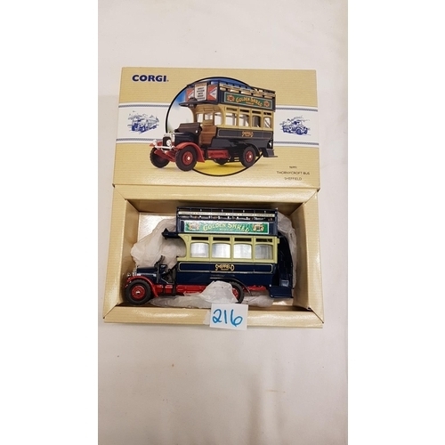 216 - Boxed Corgi Thornycroft Bus 