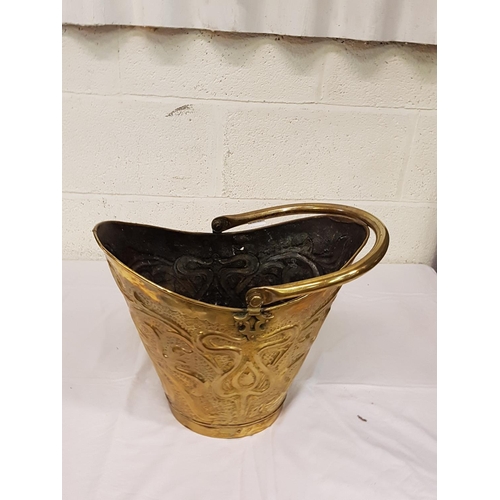 108 - Brass Coal Bucket.