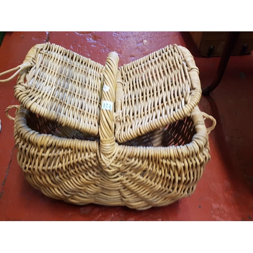 133 - Vintage Wicker Fishing Basket.