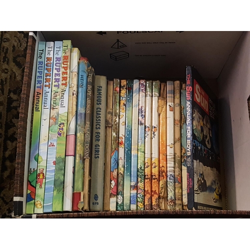 100 - Quantity of Vintage Annuals Including Rupert The Bear etc.
