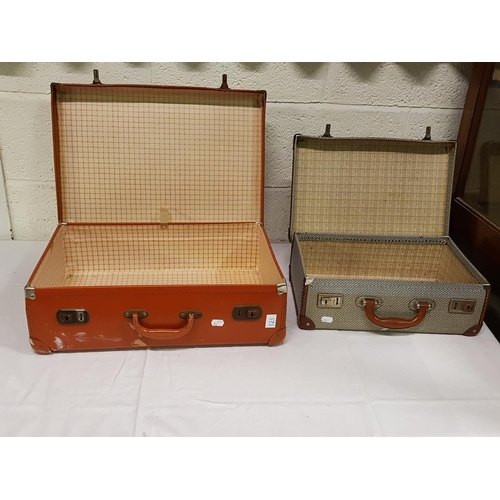 121 - Two Vintage Hard Shell Travel Cases.