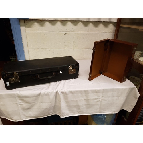 126 - Two Vintage Salesman Cases with Monograms.