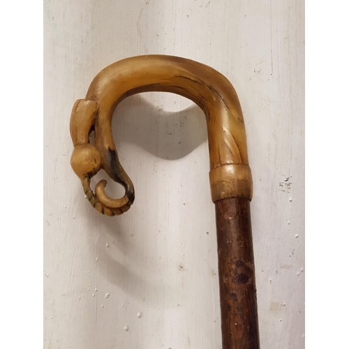 149 - Two Walking Sticks, Shooting Seat Stick & Thumb Stick.