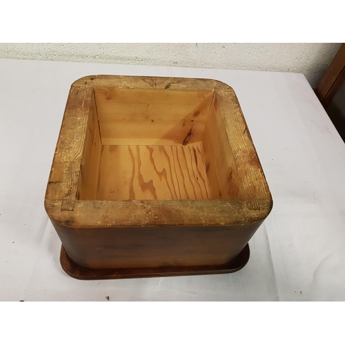 180 - Solid Pine Plinth Box - 16cm deep x 33cm x 32cm.