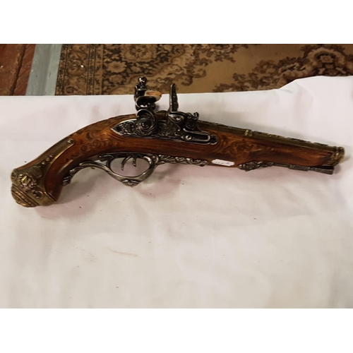 250 - Replica Napoleon Flint Lock Pistol.