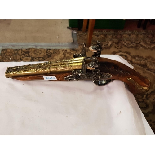 250 - Replica Napoleon Flint Lock Pistol.