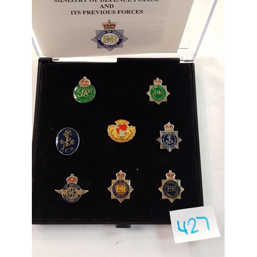 427 - Ministry of Defense Police Insignia Pin Badge Collection.