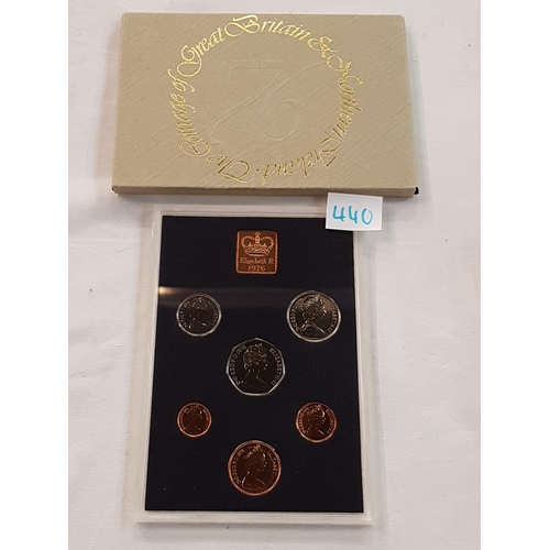 440 - Royal Mint Coinage of Great Britain & Northern Ireland Proof Set 1976.