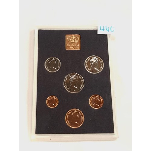 440 - Royal Mint Coinage of Great Britain & Northern Ireland Proof Set 1976.