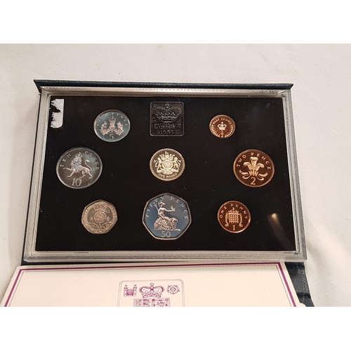 441 - Boxed Royal Mint Blue Cased UK Proof Coin Collection 1983.