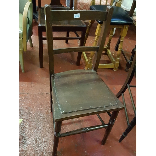 496 - Vintage Oak Bedroom Chair.