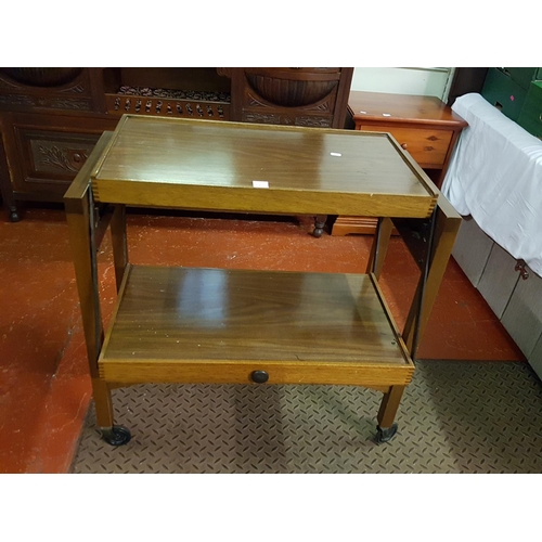 512 - Retro Metamorphic Two Tier Trolley Table.