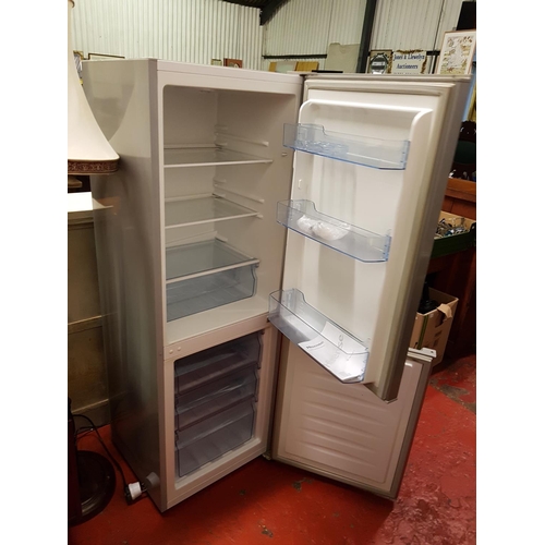 589 - Hisense Upright Fridge Freezer with Grey Finish.