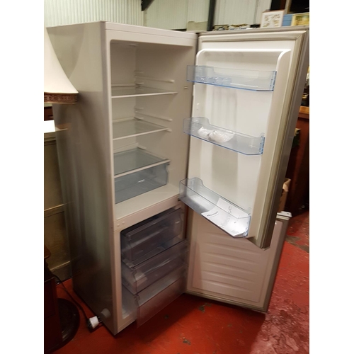 589 - Hisense Upright Fridge Freezer with Grey Finish.