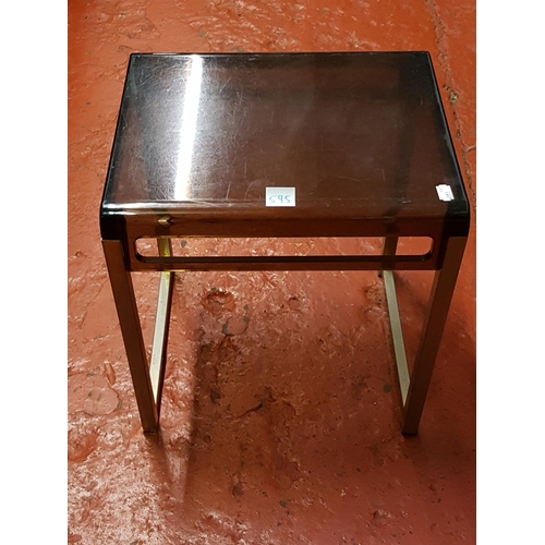 595 - Retro, Plastic Topped, Metal Framed Occasional Table - 16