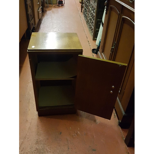 608 - Vintage Oak Single Door Pot Cupboard - approx 65cm tall x 35cm wide x 31cm deep.