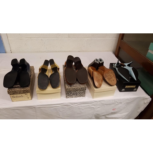 23 - Five Pairs of Vintage Nearly NEW & NEW Shoes - Sizes 4-7.