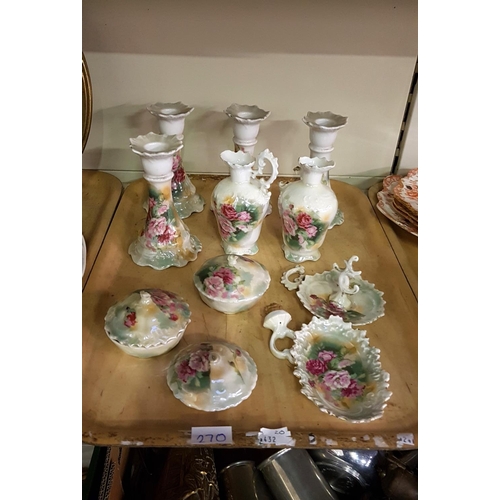 270 - Vintage Ceramic Dressing Table Set.