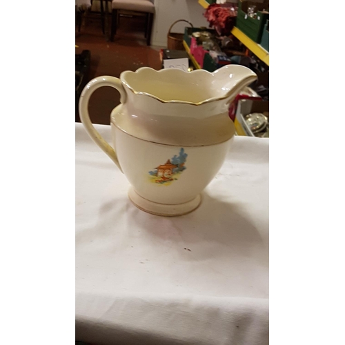 279 - Vintage Falcon Ware Floral Jug - approx 6.5