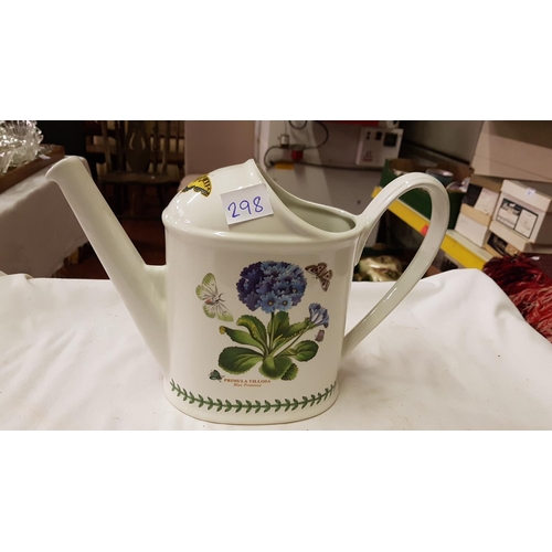 298 - Portmeirion Botanic Garden Blue Primrose Watering Can Height c.19cm (c.7.5”).