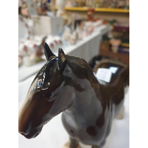 338 - Beswick Brown Shire Mare 818 Height 21.6cm (c.8.5”).