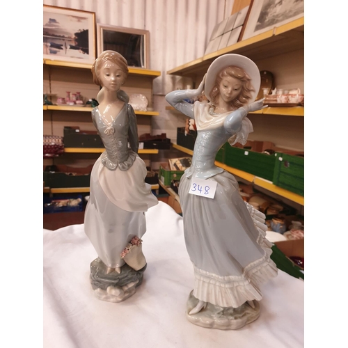 348 - Two Lladro Figures - 14