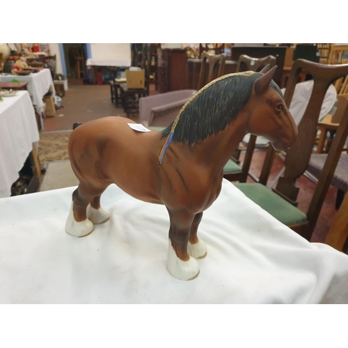 411 - Beswick Ch Burnham Beauty Large Shire Horse with Matt Finish.