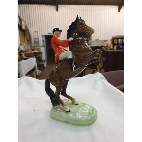 430 - Beswick Huntsman on Rearing Horse Second Version 868 Height 25.4cm(c.10”).