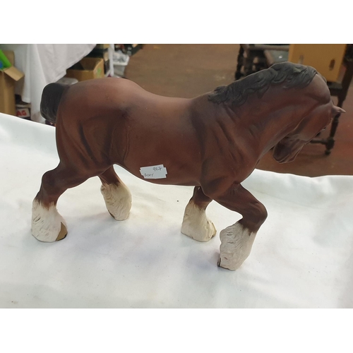 441 - Large Beswick Action Shire Horse no 2578 with Matt Finish.