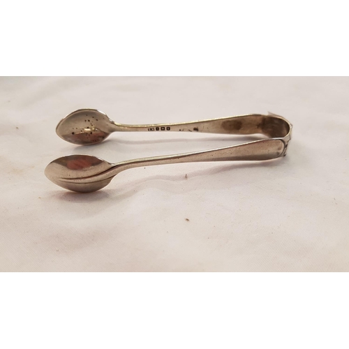 454 - Silver Hallmarked Sugar Tongs.