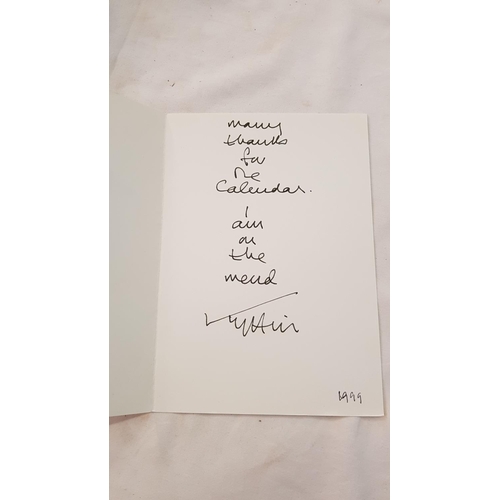 456 - Sir Kyffin Williams RA (1918-2006) Hand Written and Signed Farmer Holding Scythe Greetings Card/Note... 