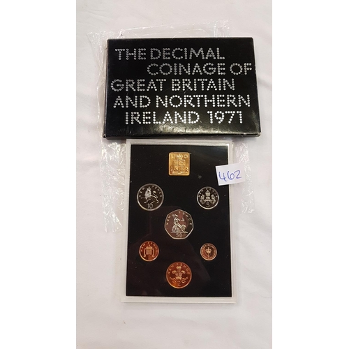 462 - Royal Mint Coinage of Great Britain & Northern Ireland Proof Set 1971.