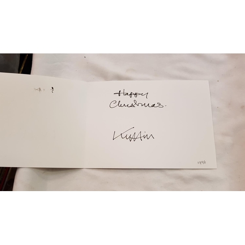 463 - Sir Kyffin Williams RA (1918-2006) Hand Written and Signed Horse Christmas Card.