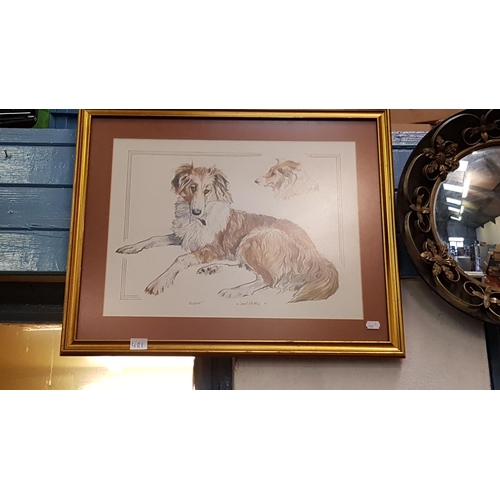 481 - Framed & Glazed Pencil Sketch 