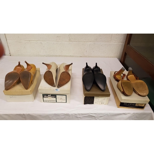 6 - Four Pairs of Vintage Ladies Dress Shoes - various sizes, possibly size 4.