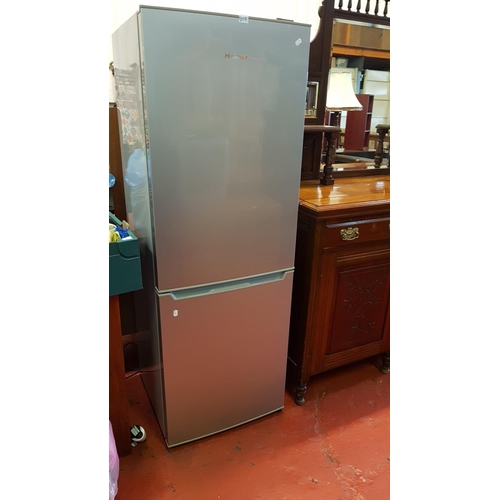 619 - Hisense Upright Fridge Freezer with Grey Finish.