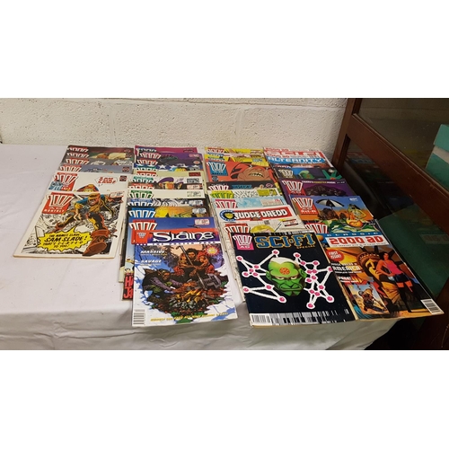 87 - Large Quantity of 1980's - 90's 2000 AD Comic Books.