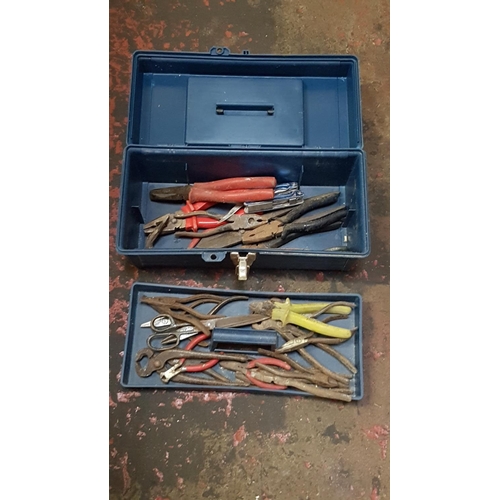 67 - Tool Box of Pliers etc.