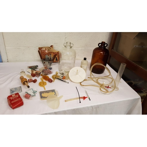 122 - Two Demi Johns & Quantity of Wine Making Accessories.