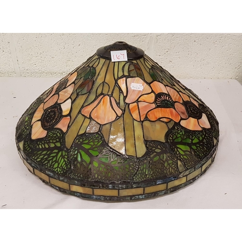 167 - Large Tiffany Style Light Shade - approx 18