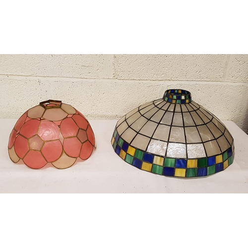 171 - Two Delicate Tiffany Style Light Shades - one at fault.