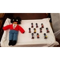 Tray of Robertson Jam Golly Musician Figures & Knitted Doll.