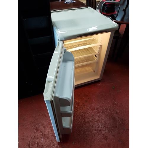 Hotpoint Future White Undercounter Fridge - left hand door opening.