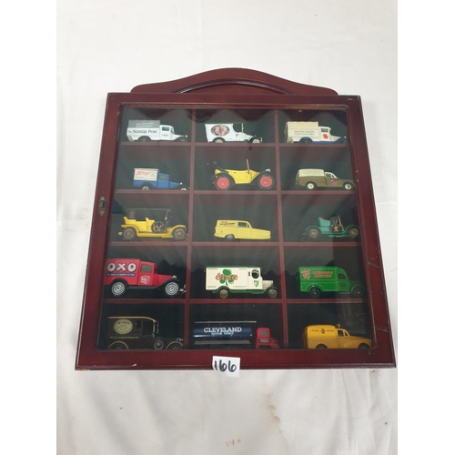 Model Car Display Unit Length c.54.75cm (c.21.625”) with 6 Lledo ...