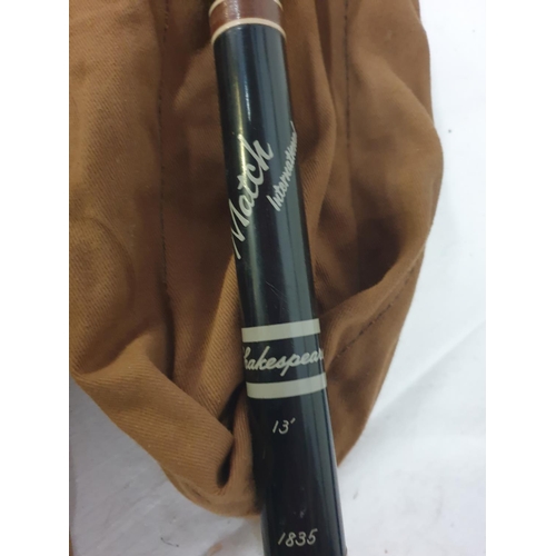 Three Fibreglass Course Fishing Rods.