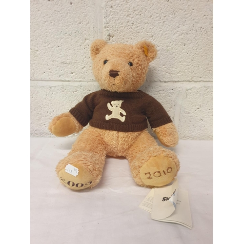 Steiff 2009-2010 Commemorative Teddy with Ear Tag & Label.