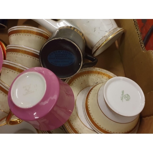 113 - Box of Assorted China Including Portmeirion, Noritake, Shelley etc.