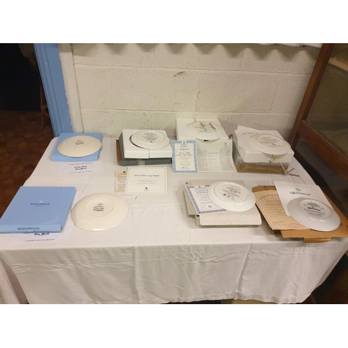 81 - Box of Assorted Plates Including Wedgwood, Davenport etc.