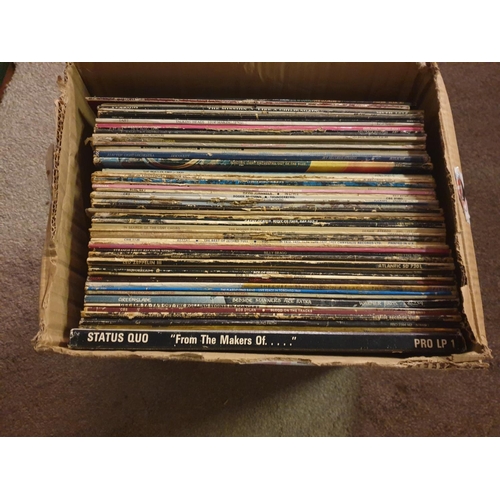 86 - Quantity of Vinyl LP Records including Status Quo, Moody Blues, Fleetwood Mac & ELO.